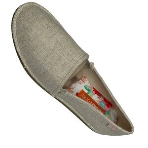 Rocket Dog Taupe Beige Canvas Slip On Espadrille Comfort Walking Shoes Size 10